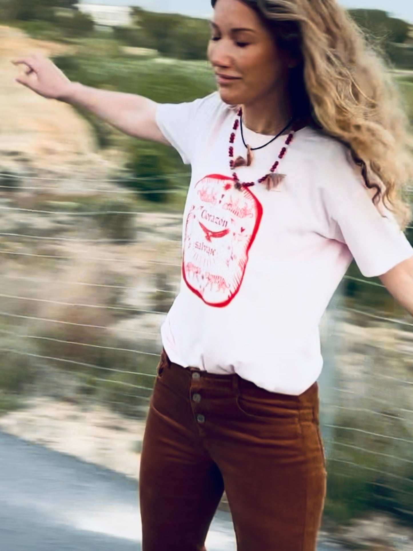 Camiseta corazón salvaje