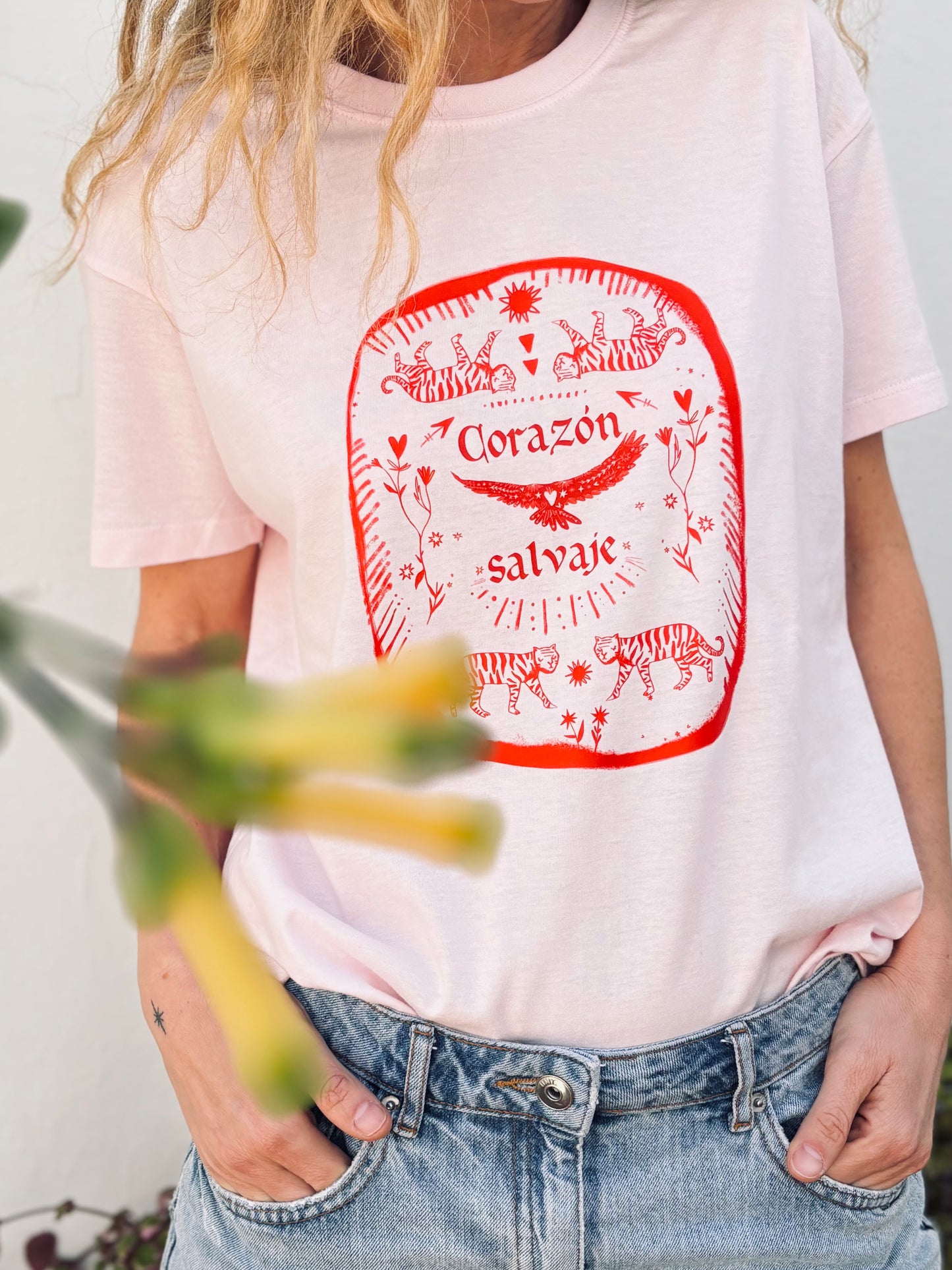 Camiseta corazón salvaje