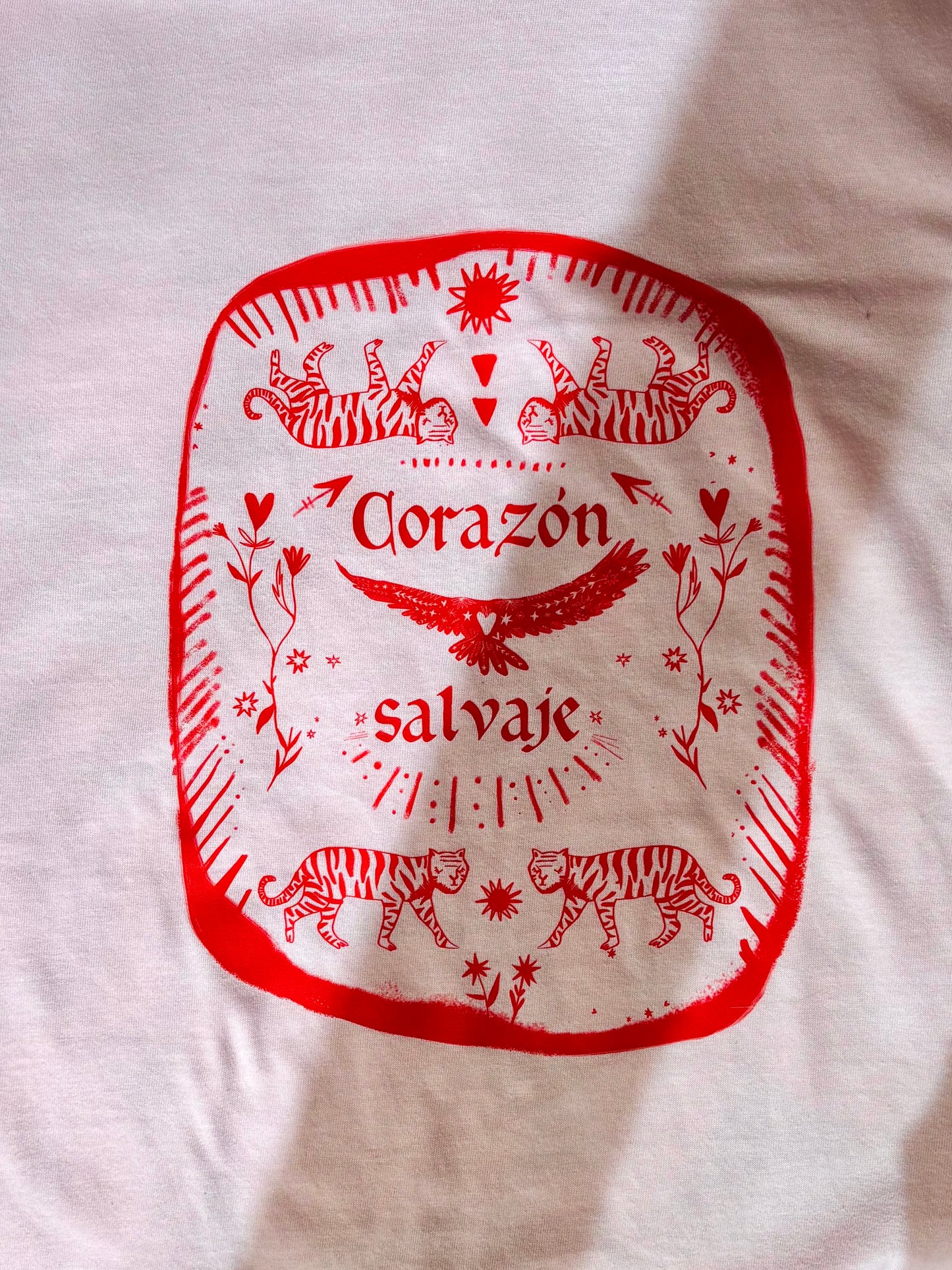 Camiseta corazón salvaje