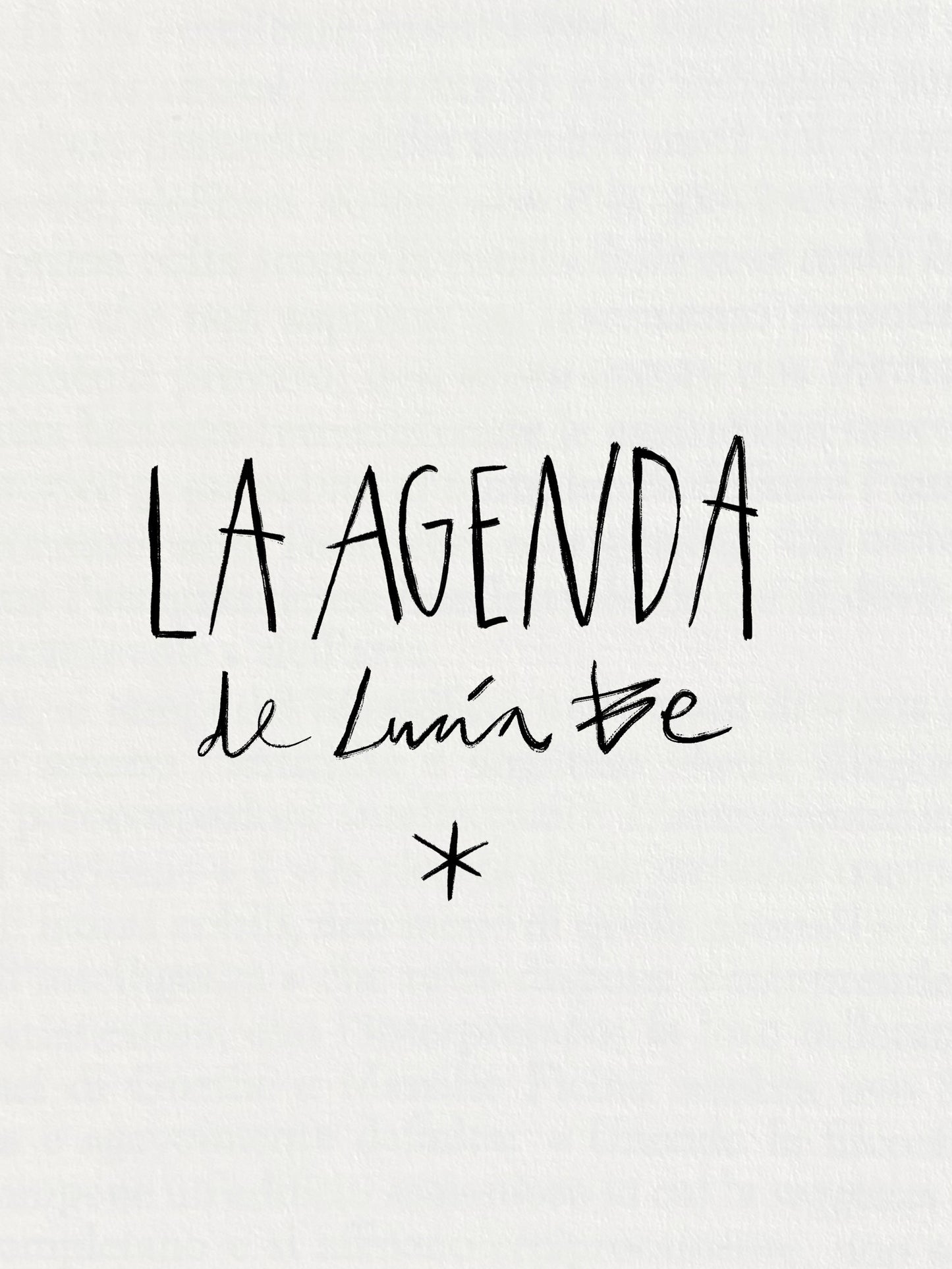 LA AGENDA DE LUCIA BE - PREVENTA